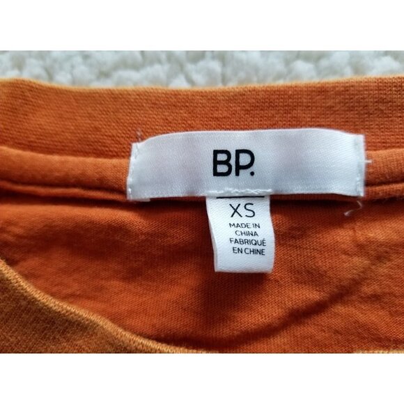 BP. Crop Washed Pocket T-Shirt Rust Amber Short Sleeve Crew Neck  Women's Sz XS - Picture 4 of 7